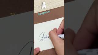 Letter A Signature Idea / How to make letter A / signature for Angela #shorts #signature