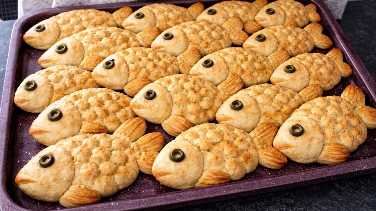Fish-shaped pastries - YouTube