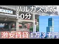 大阪激安賃貸。１万３千円！！。あべのハルカスに電車で10分の矢田駅周辺です。