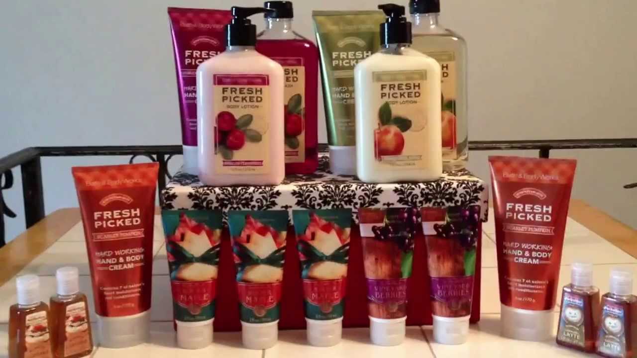 Bath and Body Works Fall Fresh Picked Body Care Review YouTube