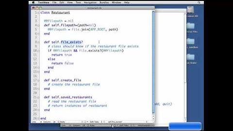 36 Accessing the restaurant file  in Ruby Essential training course in Urdu and Hindi
