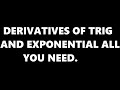 HOW TO DIFFERENTIATE EXPONENTIAL FUNCTIONS AND TRIGONOMETRIC FUNCTIONS | PROBLEMS APPROACH