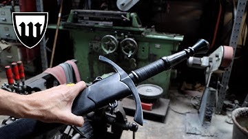 Forging a Teardrop Damascus longsword, part 4, making the scabbard.