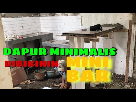  RUMAH  SUBSIDI  DIBANGUN DAPUR  DAN MINI BAR MINIMALIS  YouTube