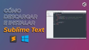 🔴 Cómo Descargar e Instalar Sublime Text 4 y Extensiones 👉  Windows 11