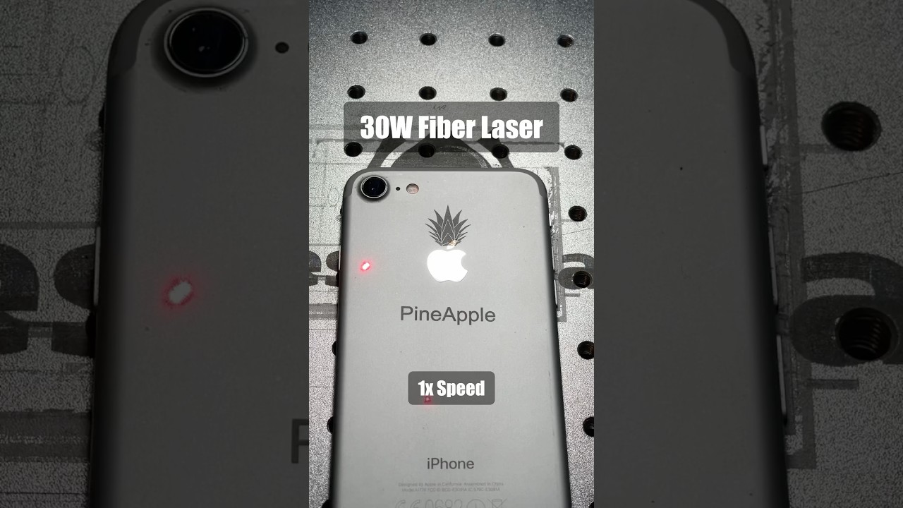 Hypnotizing PineApple iPhone Laser Engraving! 