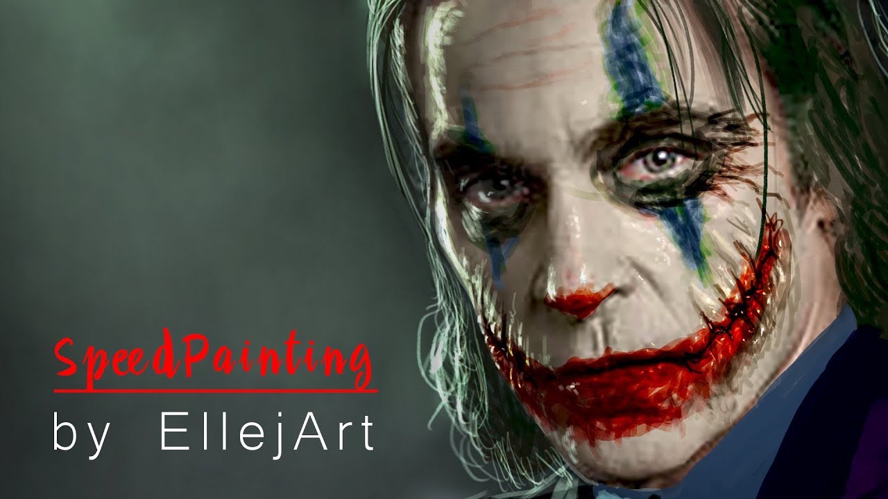 Joker Joaquin Phoenix Speed Painting By Ellejart Youtube - joker face roblox