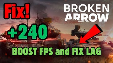 How to BOOST FPS and FIX LAG in broken arrow | Stuttering and Freezing in broken arrow
