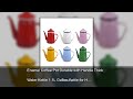 Enamel Coffee Pot Durable with Handle Thick Water Kettle 1.1L Coffee Kettle for Home Kitchen Re