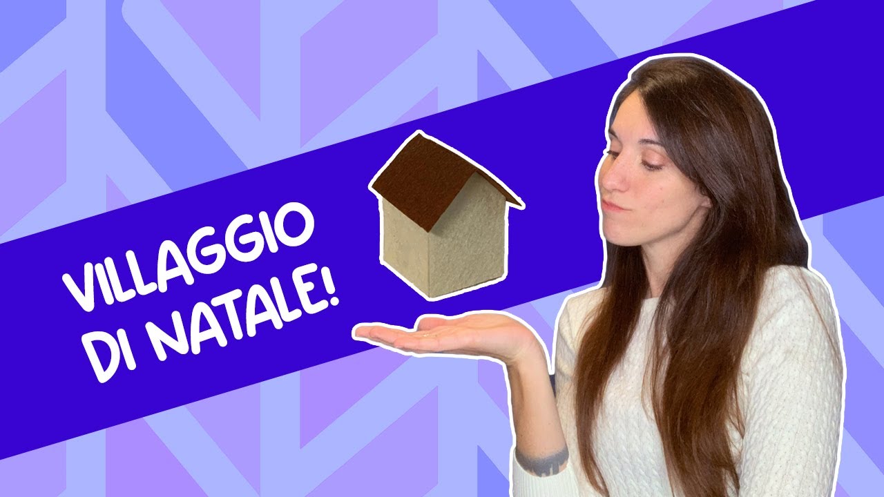 Casette in feltro per villaggio Natalizio - Tutorial