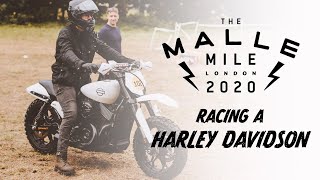 Racing a Custom Harley Davidson at The Malle Mile 2020