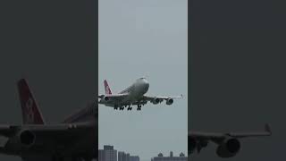 Queen Boeing 747 incredible go around ✈️ #aviation #planespottinglfpo #iafplane