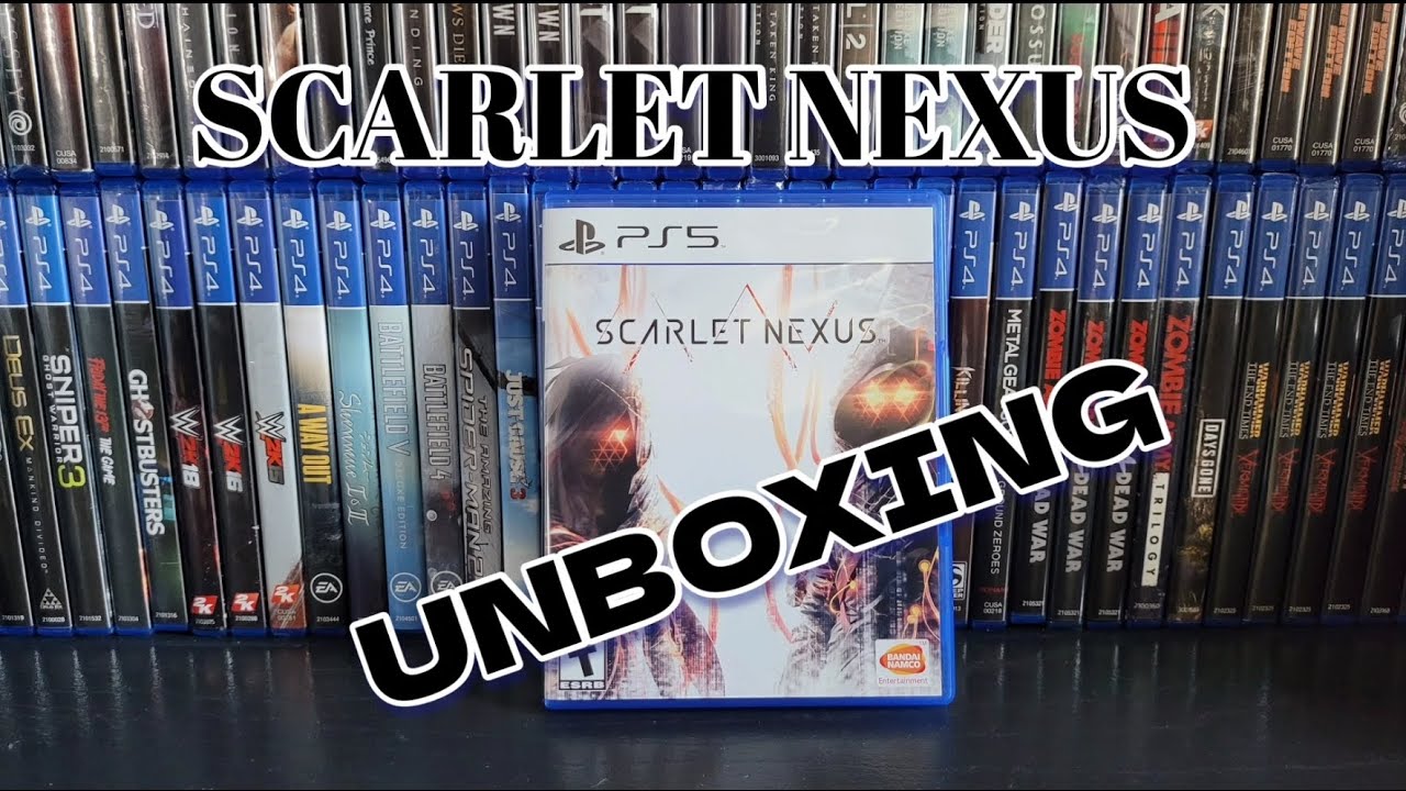 SCARLET NEXUS PS5 UNBOXING
