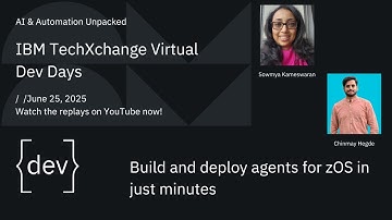 Build and Deploy Agents for zOS in Minutes