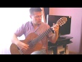 JS Bach. Minuet in A minor. Classical guitar V.Sharii