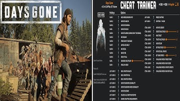 DAYS GONE CHEAT TRAINER! Unlimited ammo, God Mode, Max Trust, Unlimited Fuel & MORE!  + DOWNLOAD!