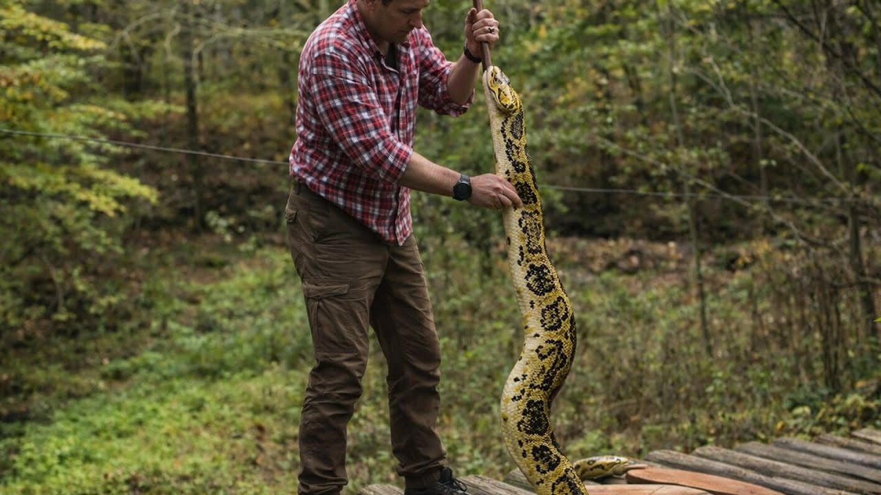 Giant Python Turned Into a Massive Feast - YouTube