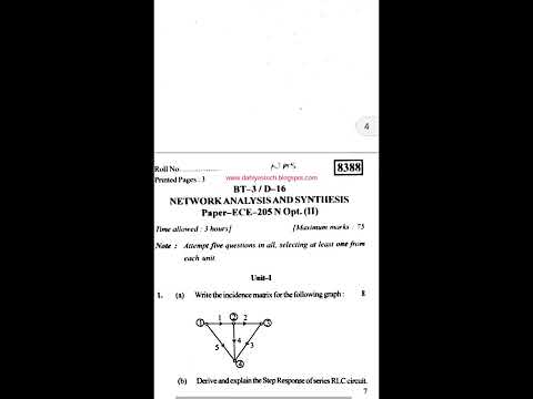 Kurukshetra University B.Tech ECE 3rd Semester 2016 Dec. Papers