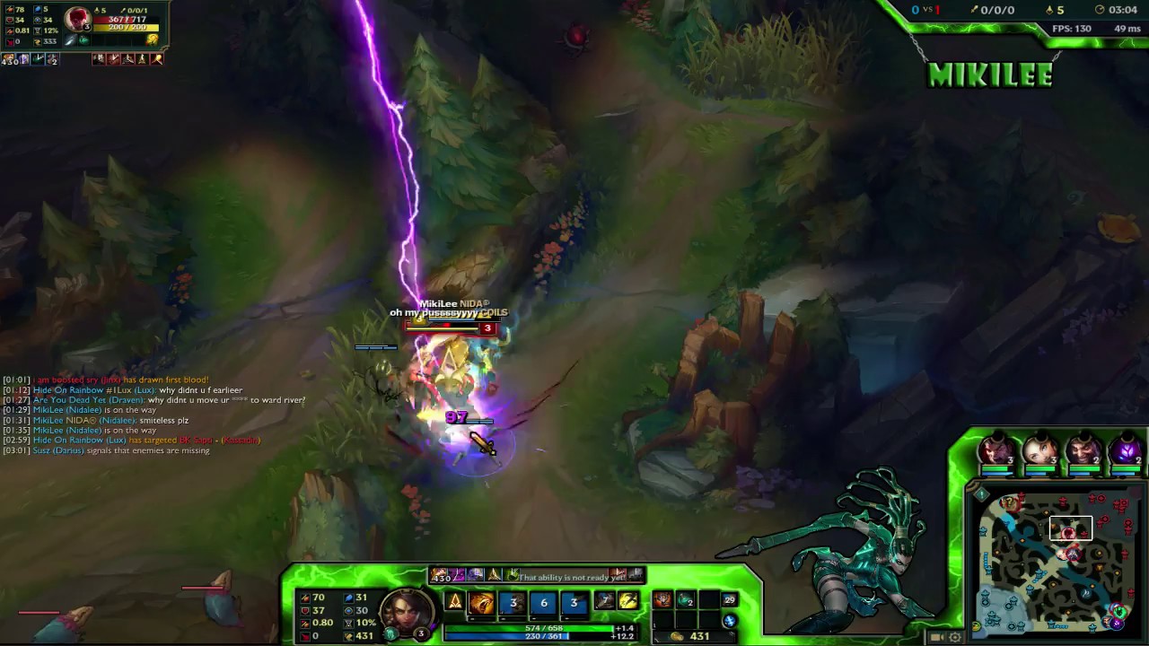 Nidalee Vs. Lee Sin 1v1