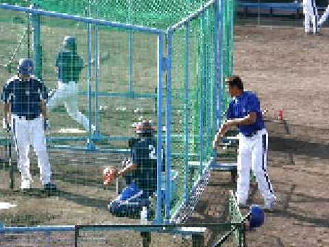 北谷2/12　中日・野本フリー打撃