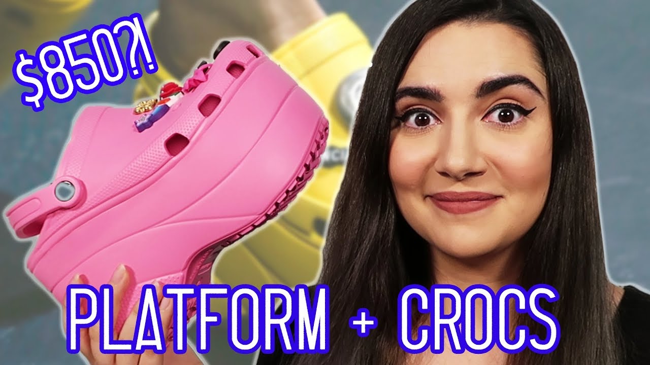 tall platform crocs
