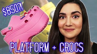 10 inch platform crocs