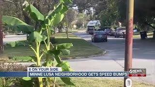 Omaha's Minne Lusa neighborhood gets speed bumps after residents raise concerns