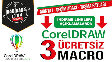 CorelDRAW ücretsiz macrolar - İndirme linki açıklamalarda.