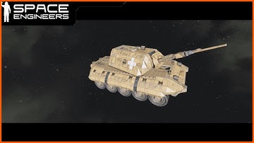 Space Engineers ships/tanks showcase - [Waffen] Pz.Kpfw. E-100 (P)