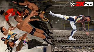 Jey Uso Superkicks everyone in 8 Man Brawl