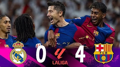 Barcelona x Real Madrid 4-0 - Resumen & Gols - LaLiga 2024-25