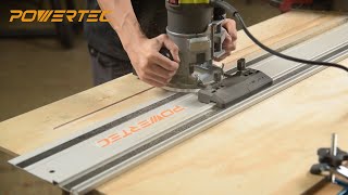 Make the Most Out of Your Router with POWERTEC 71085 Router Guide Rail Adapter