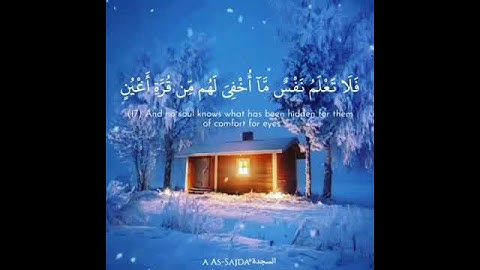سورة السجدة/قصص انستا/حالات واتس اب..؟!