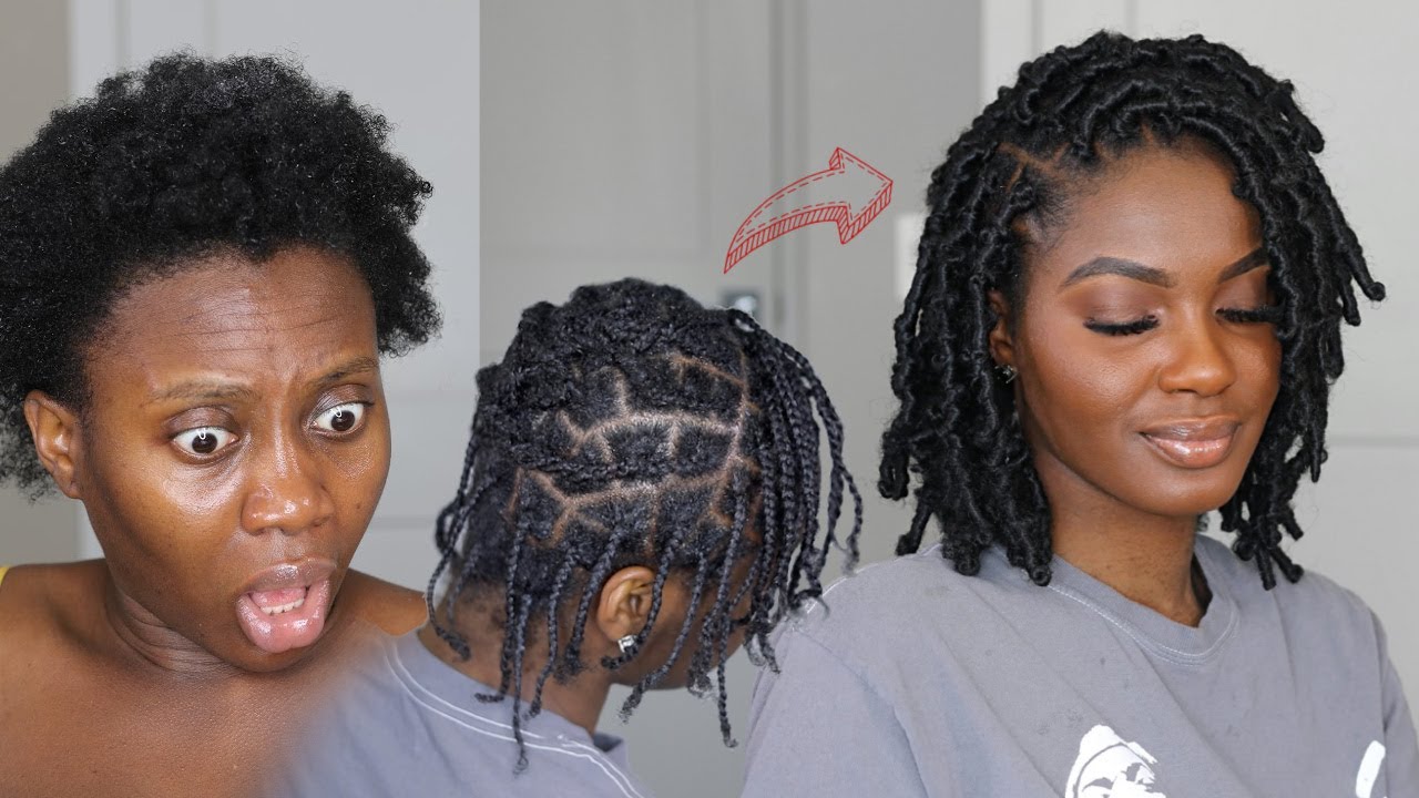 She hates getting her hair done, so I did this! Butterfly Locs that ...