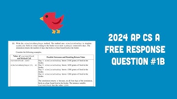 2024 AP Computer Science A FRQ #1B