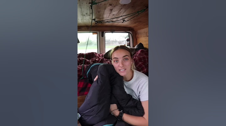 How I comfortably sleeping in van during the Canadian winter