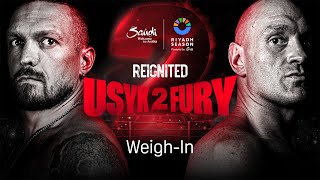 【前日計量】ウシク vs フューリー2｜リヤド・シーズン