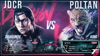 Tekken 8 ▰ JDCR (Dragunov) VS POLTAN (King) | High Level Gameplay