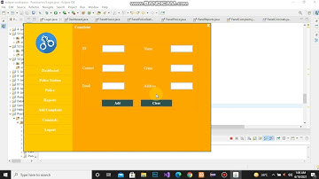 Java Swing & AWT-Crime Management System-18230