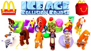 2016 McDONALD'S ICE AGE 5 MOVIE HAPPY MEAL TOYS SET 12 ICE AGE COLLISION COURSE COLLECTION REVIEW