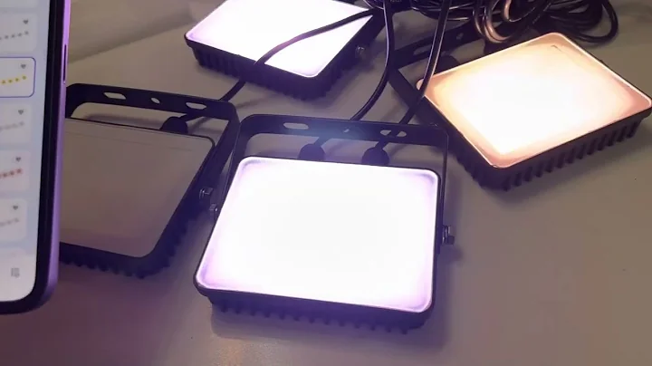 Unboxing FLORNIA Smart RGBW LED Flood Light with WiFi