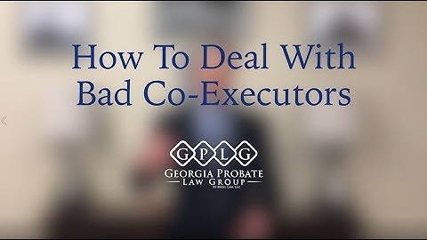 How to deal with Co-Executor Problems