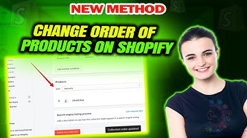 How to change order of products on shopify 2025