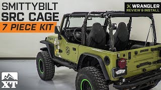 Jeep Wrangler Smittybilt SRC Cage Kit - 7 Piece - Gloss Black (1997-2006 TJ) Review & Install