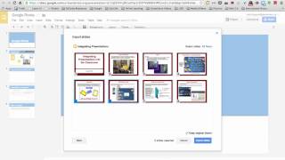 Import Slides from Another Presentation  - Google Presentations/Slides