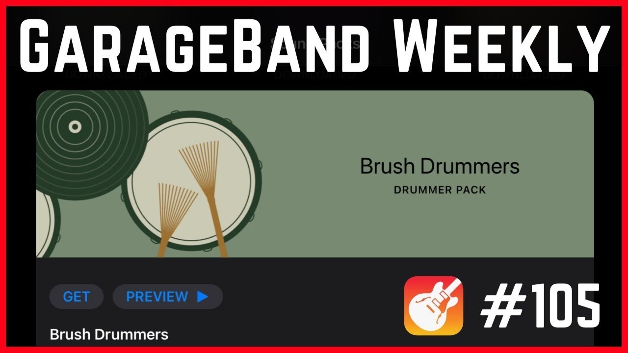 Brush Drummers GarageBand Weekly LIVE Show Episode 105 YouTube
