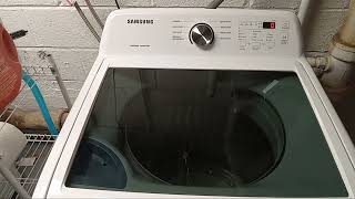 Samsung washing machine end of the cycle.