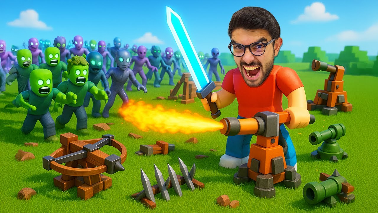 هل استطيع القضاء على هجوم الزومبي 😡