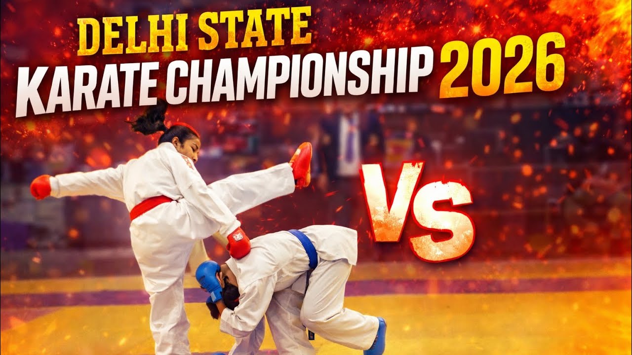 Delhi State Karate Championship 2026 : female kumite event  