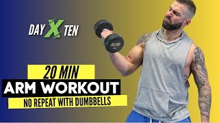 20 Min Torching No Repeat Dumbbell Arm Workout | Day 10| Xpress Bootcamp screenshot 3